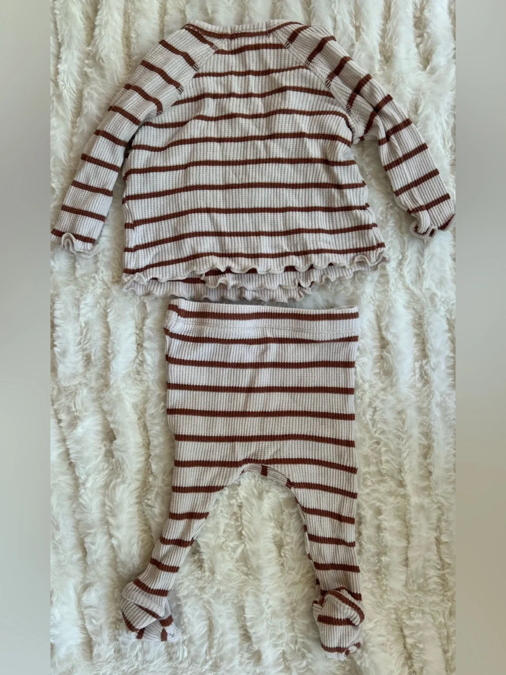 Angel Dear Striped Waffle Set